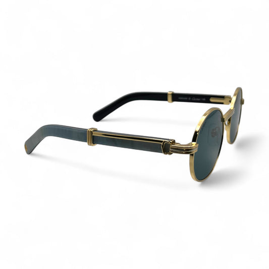 CT0464S Giverny - 53-22 Gold Genuine Horn Eyeglases/Sunglasses w/ Oval Lenses (2025)