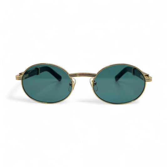 CT0464S Giverny - 53-22 Gold Genuine Horn Eyeglases/Sunglasses w/ Oval Lenses (2025)