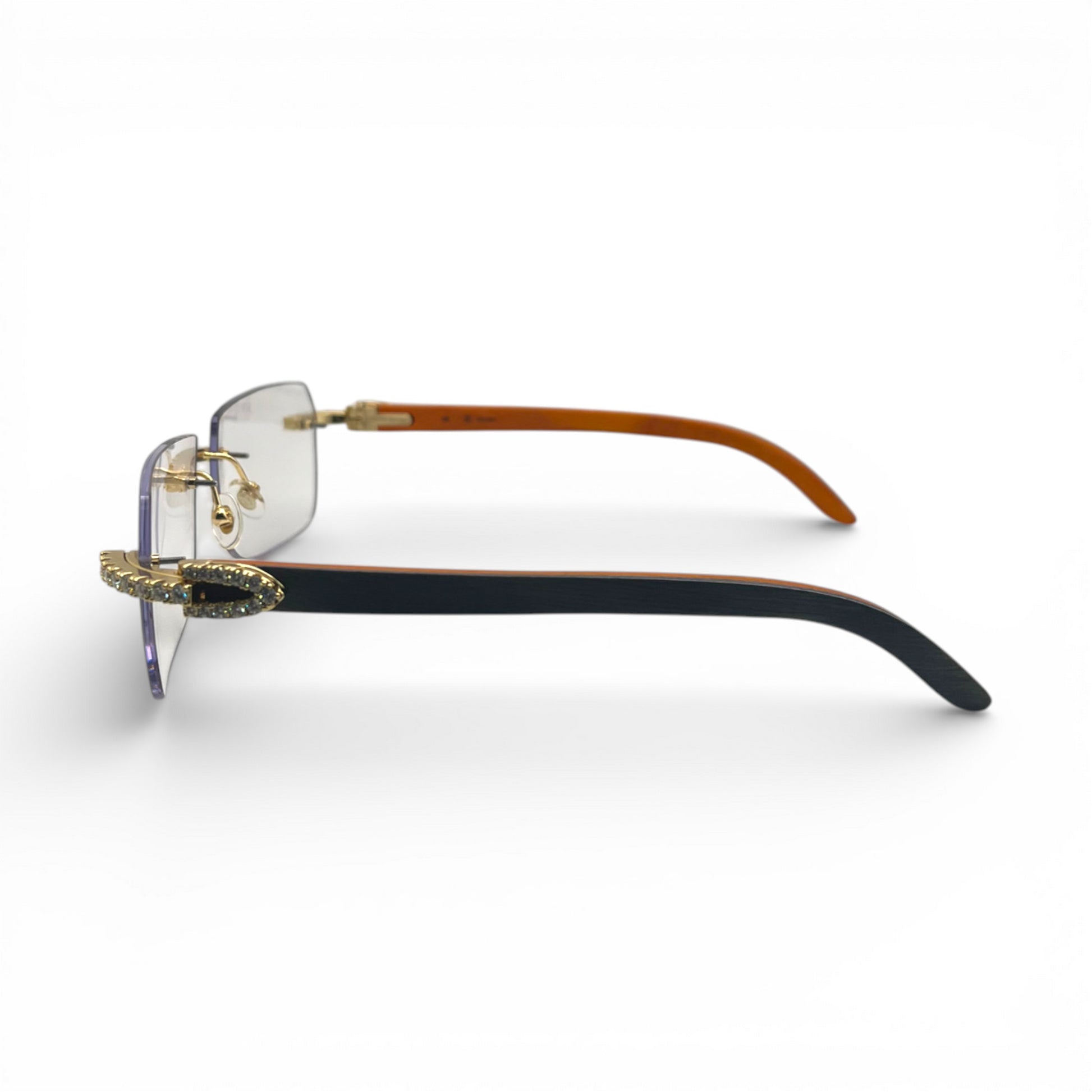 C Decor Iced - Custom Buffs & Woods Sunglasses w/ Diamonds Set (2020s) - Luxury Optical