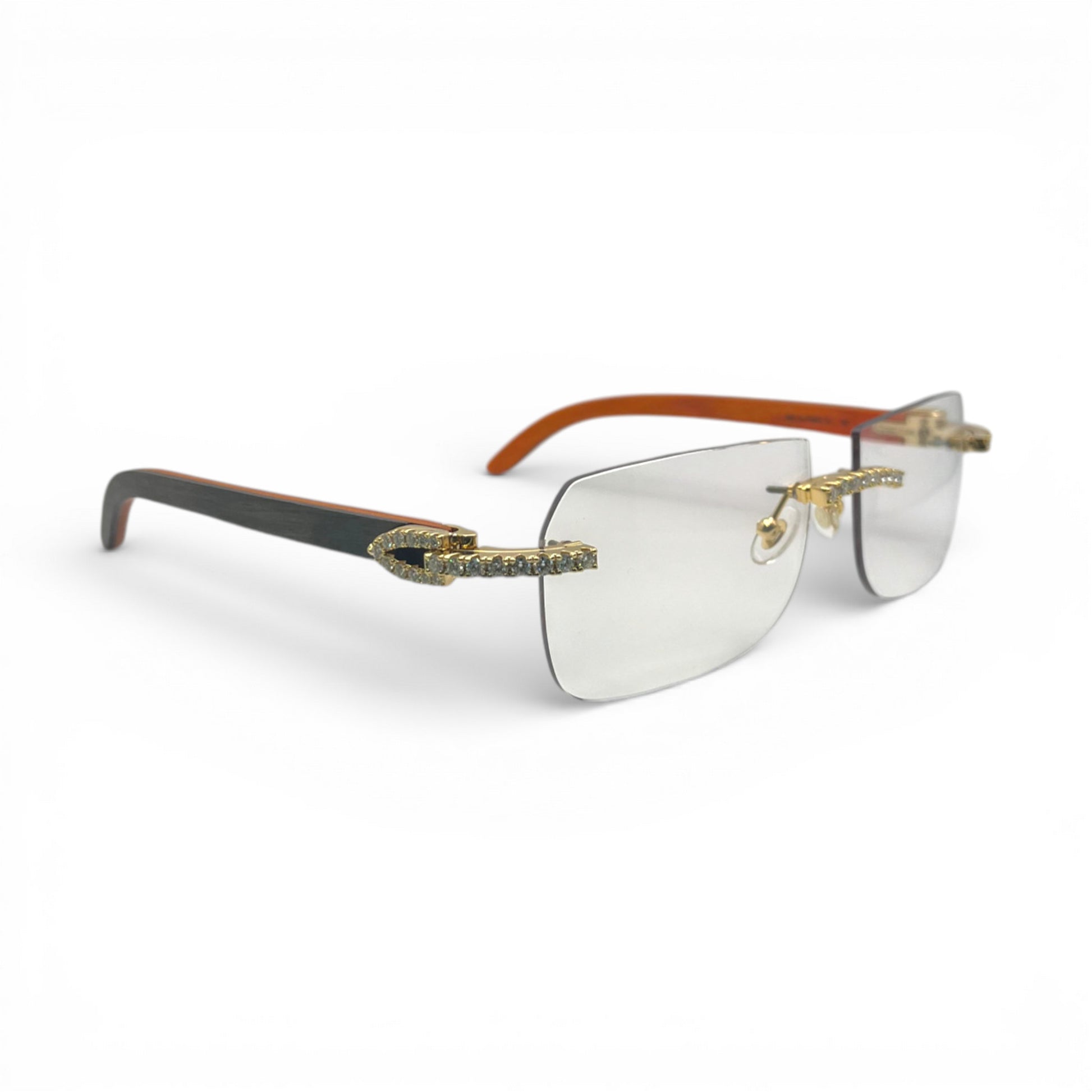 C Decor Iced - Custom Buffs & Woods Sunglasses w/ Diamonds Set (2020s) - Luxury Optical