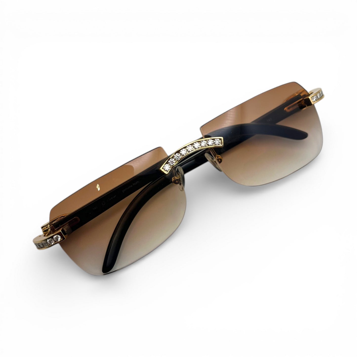C Decor Iced - Custom Buffs & Woods Sunglasses w/ Diamonds Set (2020s) - Luxury Optical