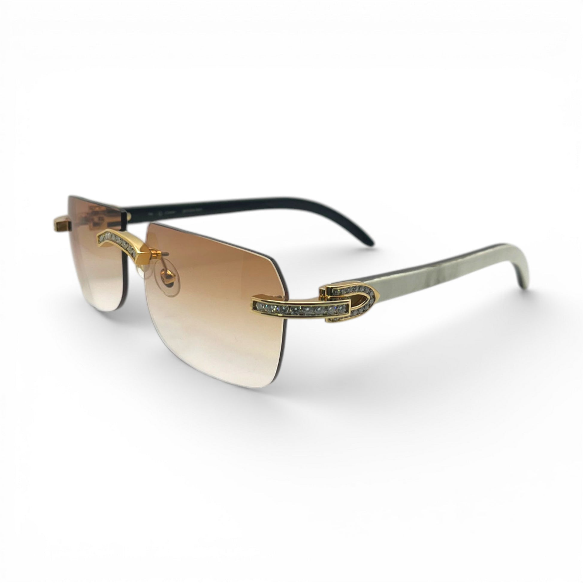 C Decor Iced - Custom Buffs & Woods Sunglasses w/ Diamonds Set (2020s) - Luxury Optical