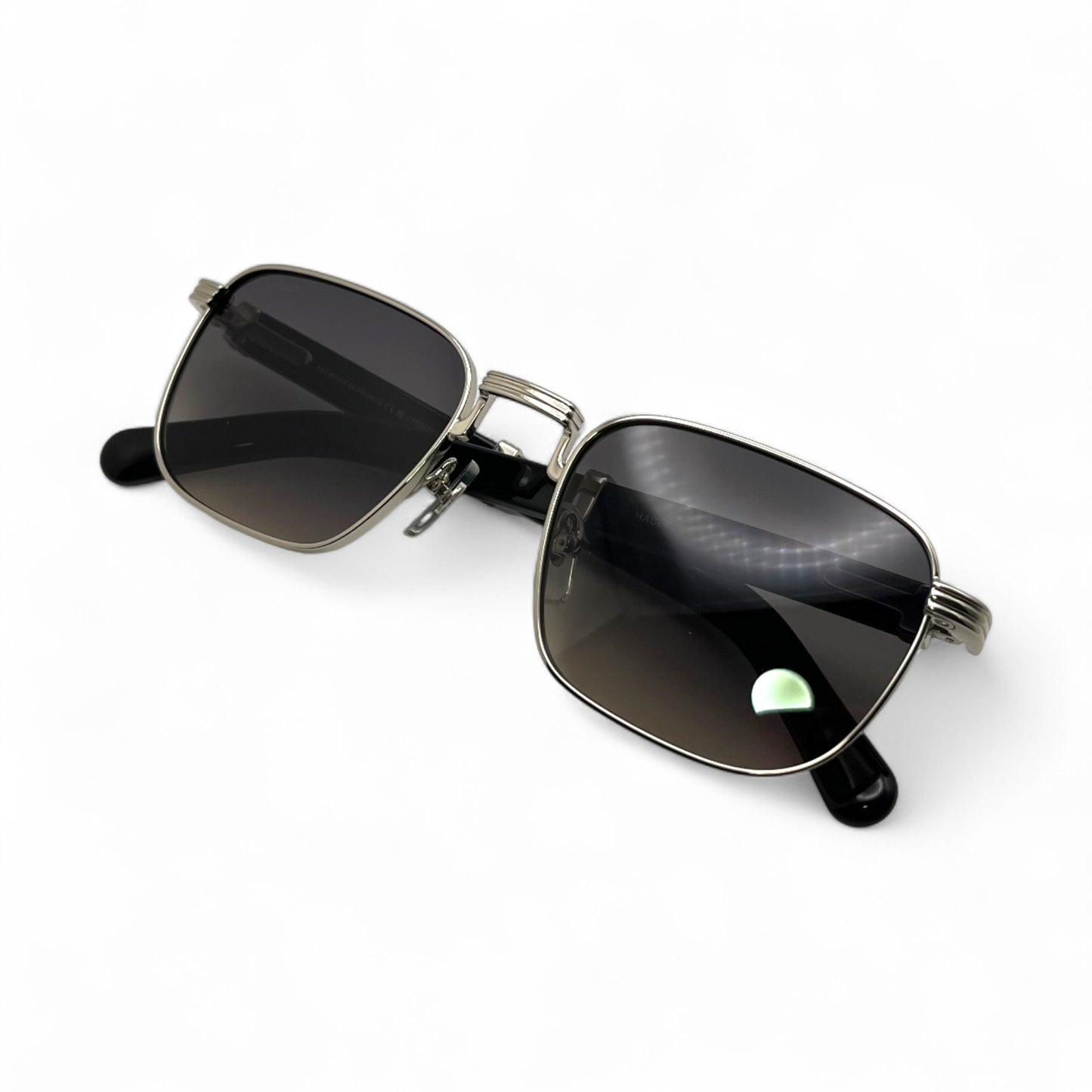 CT0363S Premiere - 54-21 C Decor Silver Woods Sunglasses w/ Dark Gray Square Lenses