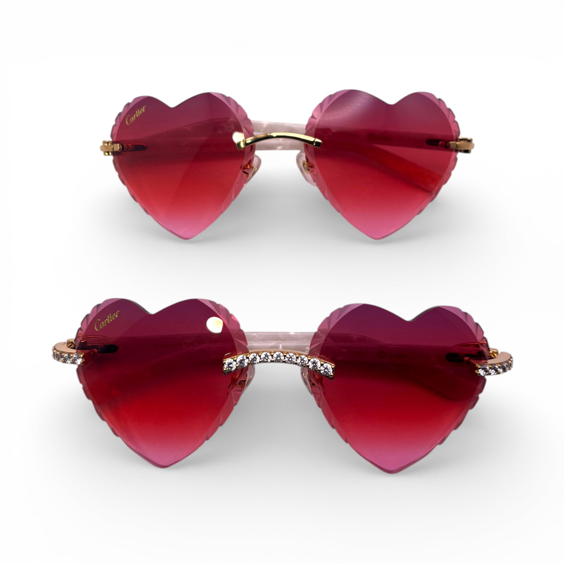 C Decor Sunglasses - 56-19 Custom Hearts Composite Marbles (2026) - Luxury Optical