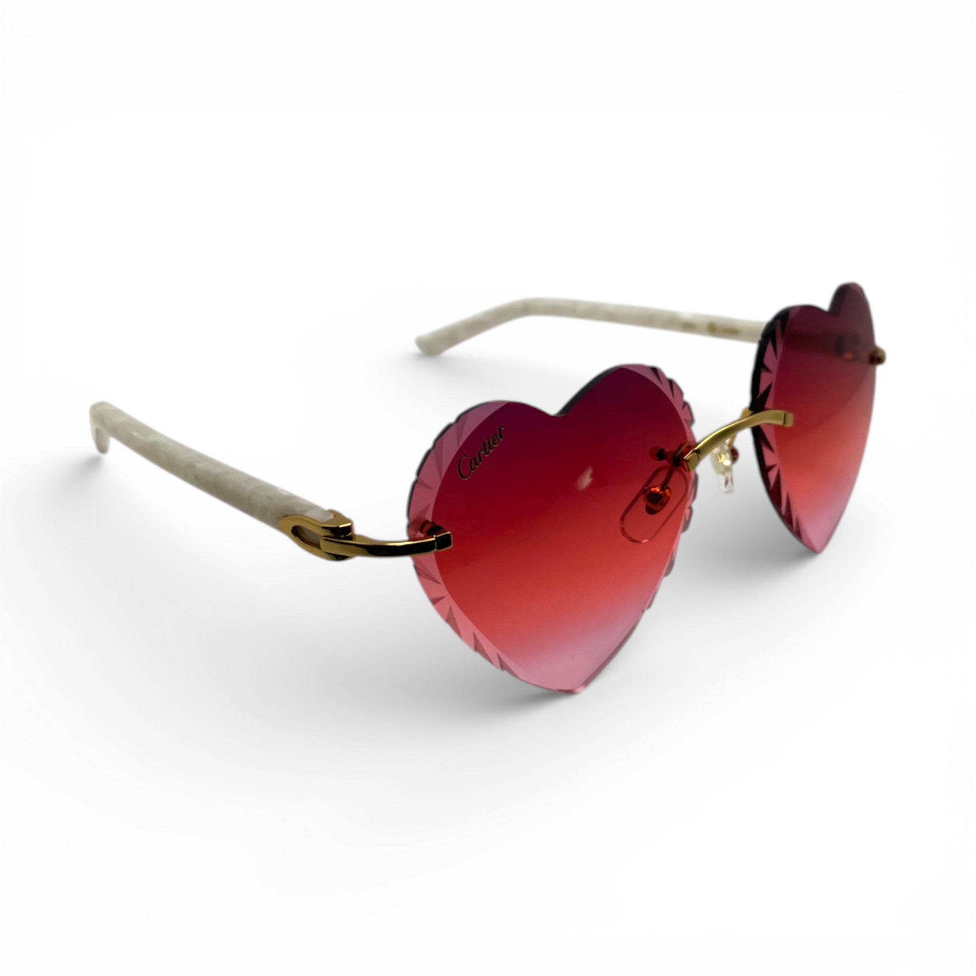 C Decor Sunglasses - 56-19 Custom Hearts Composite Marbles (2026) - Luxury Optical