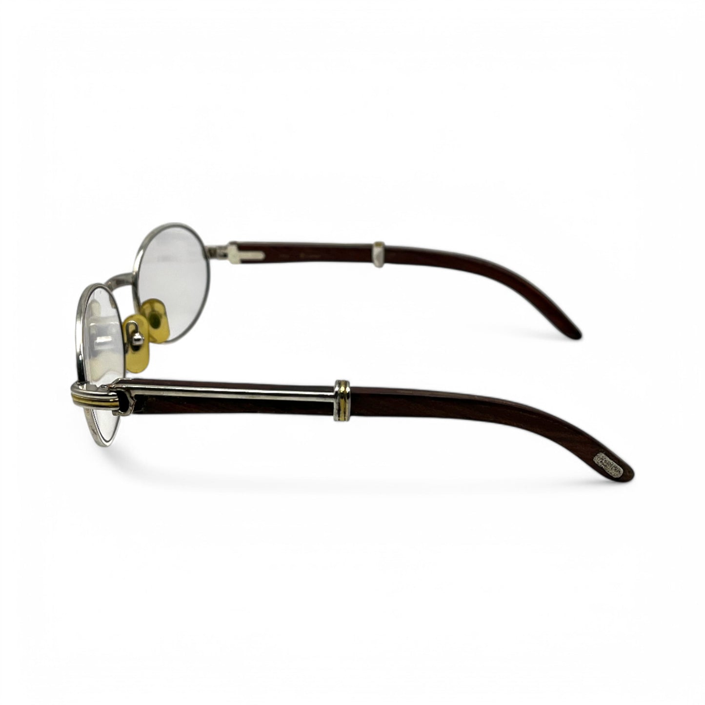Authentic Cartier Giverny - 51-20 Silver Dark Woods w/ Transitional Lenses (90s)