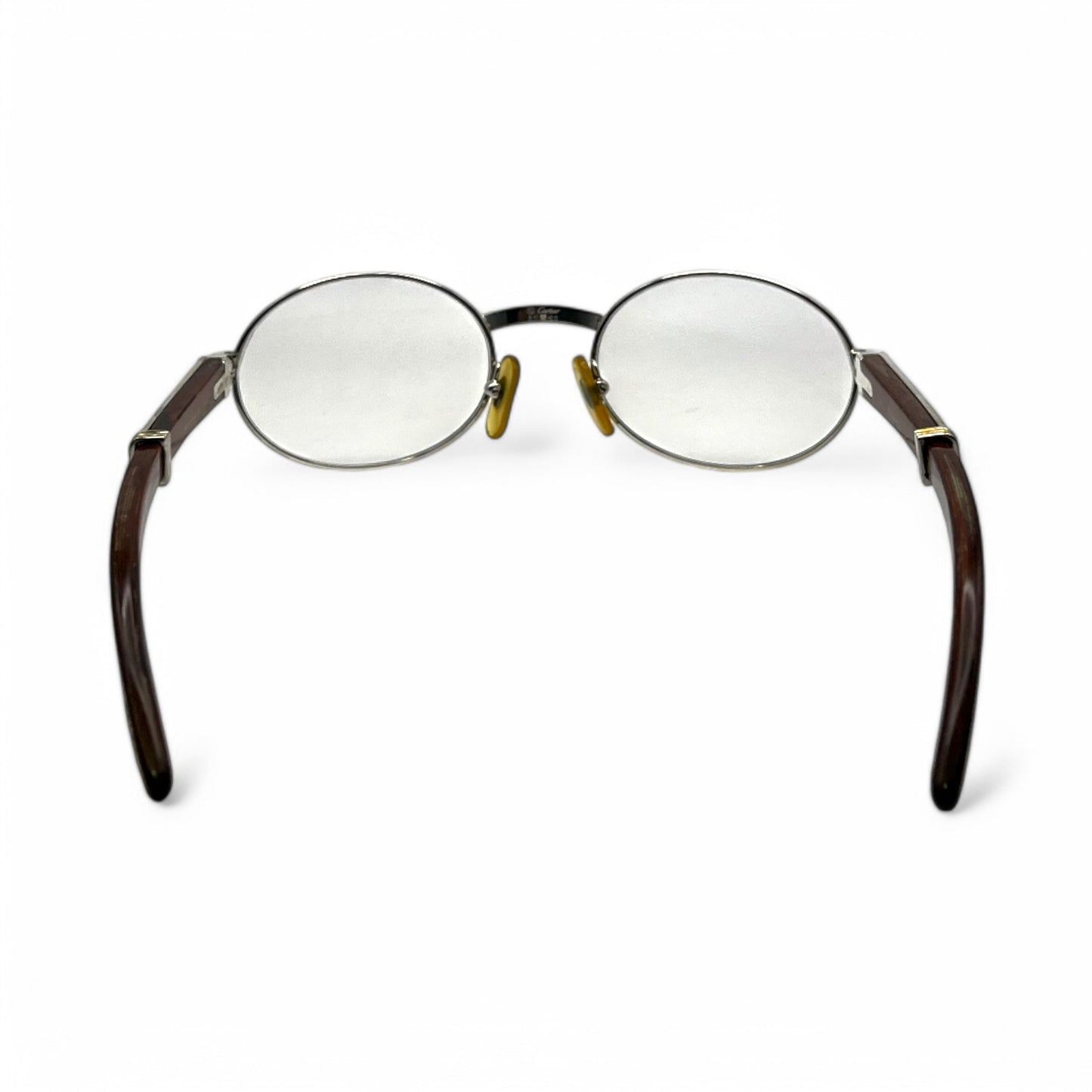 Authentic Cartier Giverny - 51-20 Silver Dark Woods w/ Transitional Lenses (90s)