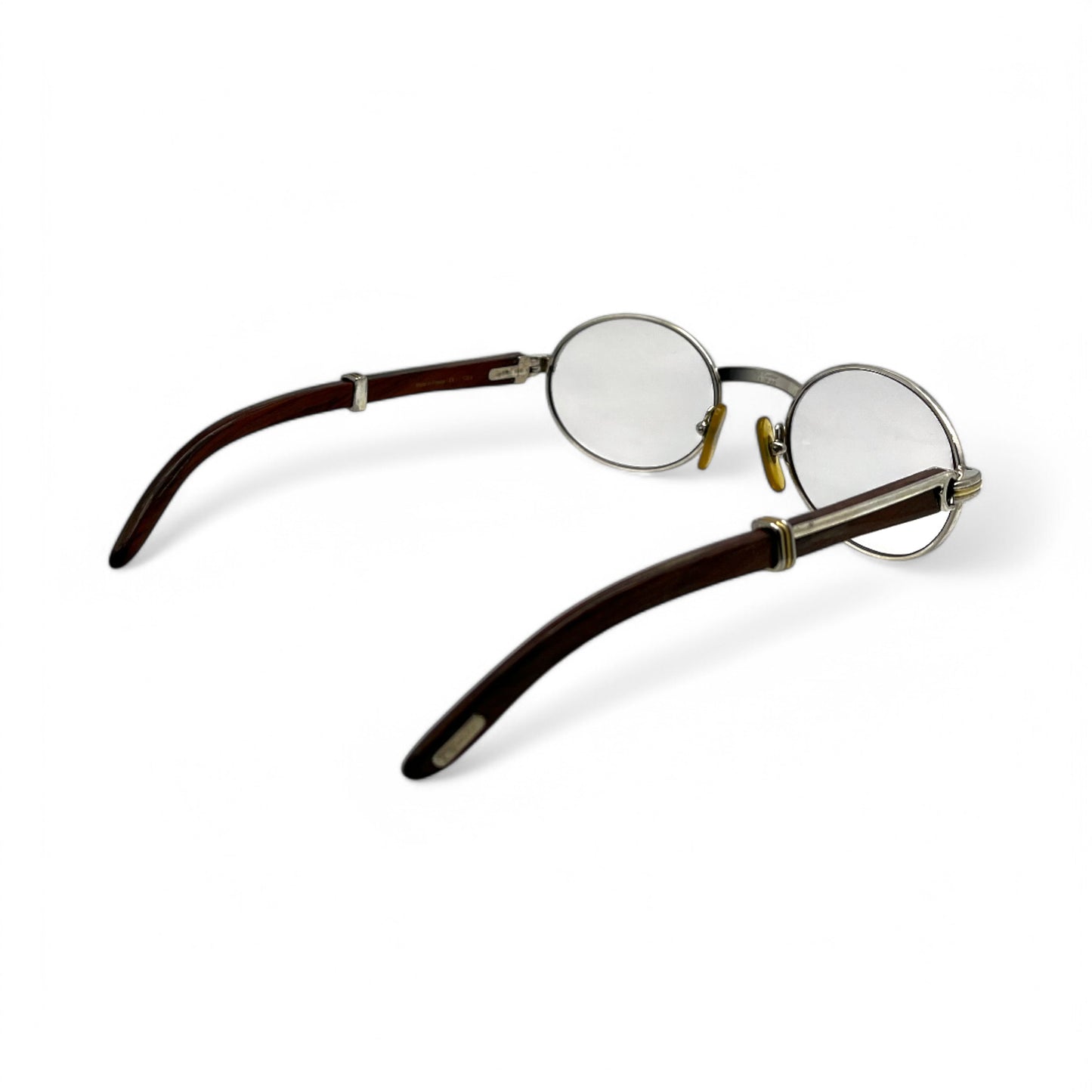 Authentic Cartier Giverny - 51-20 Silver Dark Woods w/ Transitional Lenses (90s)