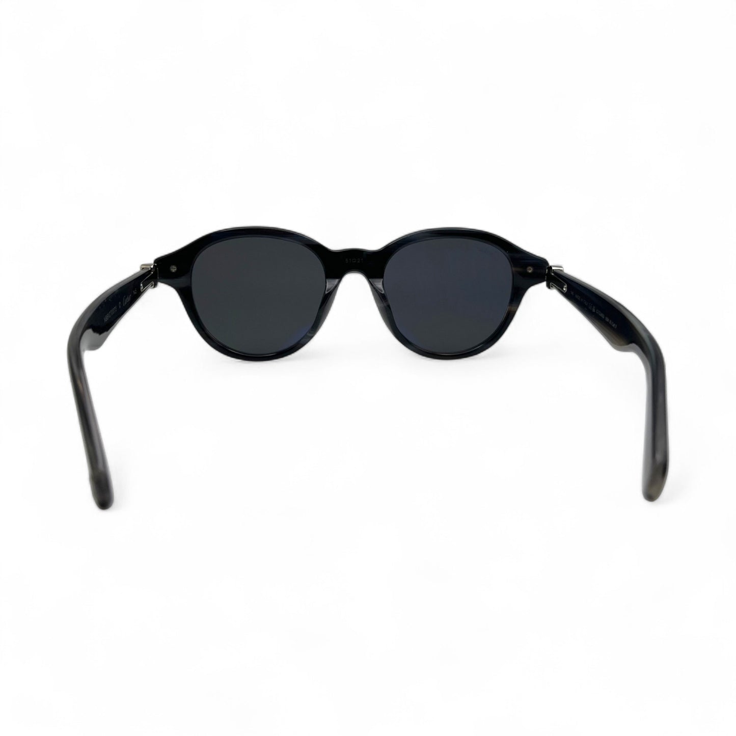 CT0395S Premiere - 51-21 Composite Sunglasses w/ Dark Gray Round Lenses