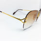 Cartier - Gold Wires w/ Custom Light Brown Lenses - Authentic