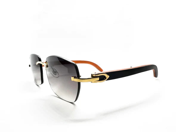 Blue And Orange Woods With Custom Cartier Lenses - Luxury Optical