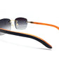 Blue And Orange Woods With Custom Cartier Lenses - Luxury Optical