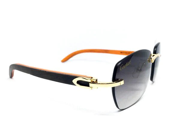 Blue And Orange Woods With Custom Cartier Lenses - Luxury Optical