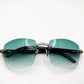 Decor C Black with. 5pc Flower set and #9 Lenses Green - Luxury Optical