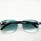 Decor C Black with. 5pc Flower set and #9 Lenses Green - Luxury Optical