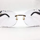 Decor C Gold Brushed Gold Limited Edition Black Woods with Transition Butterfly Lenses - Luxury Optical