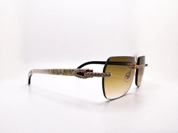 Decor C White Ivory Buffs with Hennessy Square 5 pc set - Luxury Optical