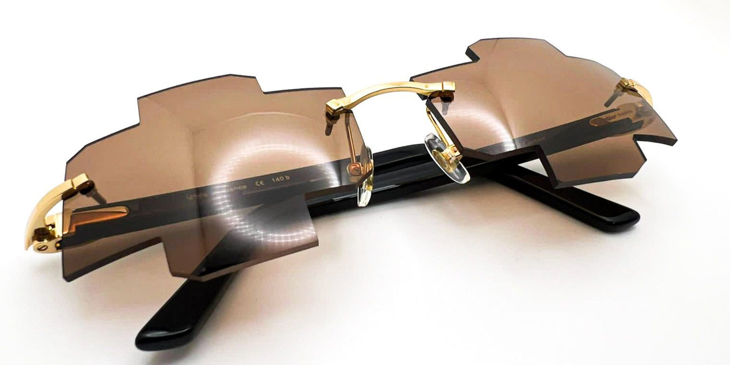 Decor Small C Black Marble Custom Chevy Lenses - Luxury Optical