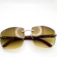 Limited Edition Brushed Gold Brown Wood with 62 Mykonos lenses - Luxury Optical