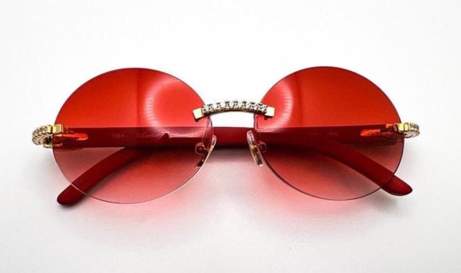 Decor C .5 pointer Red Woods with Oval Red - Luxury Optical