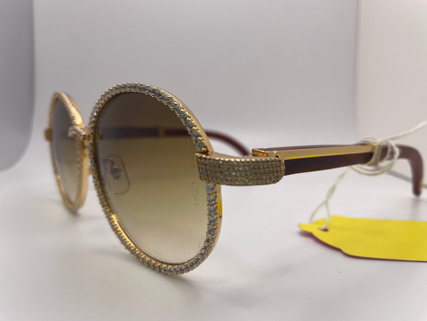 Cartier Custom - Gold Diamond Frame w/ Woods - Luxury Optical