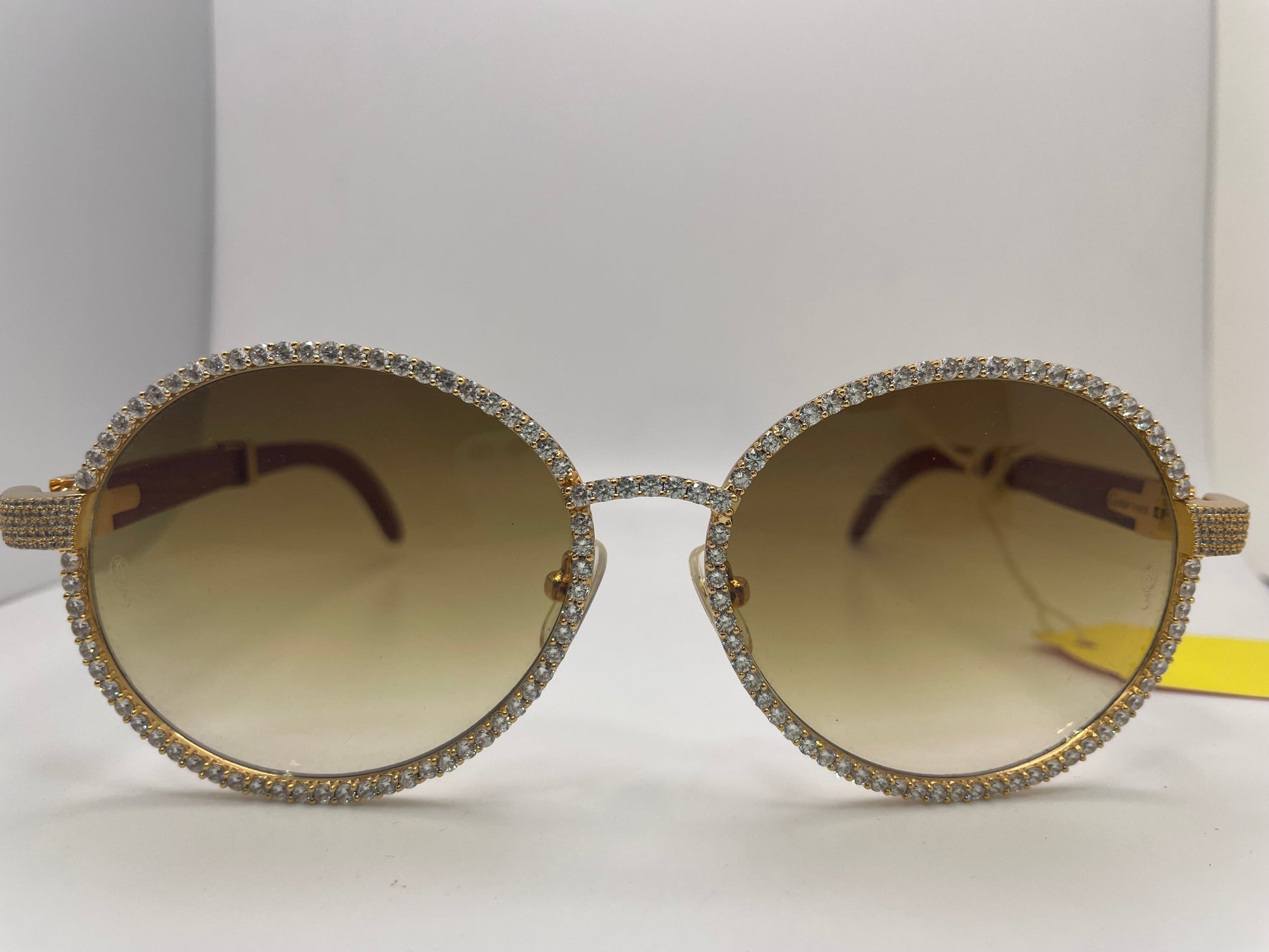 Cartier Custom - Gold Diamond Frame w/ Woods - Luxury Optical